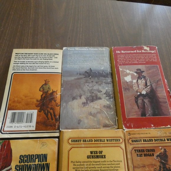 Lot Of 9 Vintage Western Paperbacks Dana Fuller Ross Max Brand & More - Picture 6 of 8